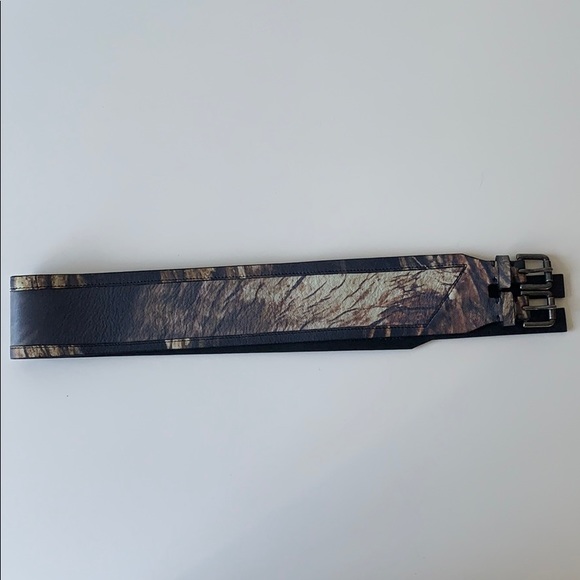 Helmut Lang | Double Buckle Leather Belt - Picture 3 of 8